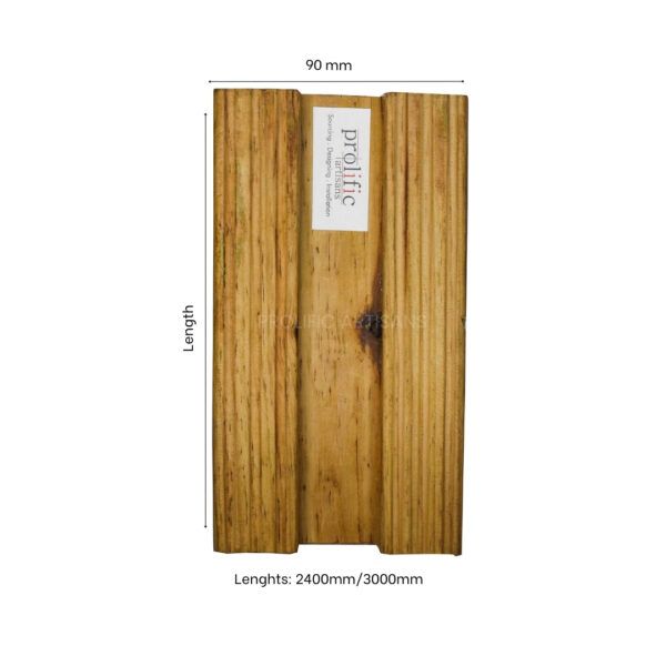 Wooden Post Front View by Prolific Artisans Wooden Post For pergola ,Gazebo & wooden exterior