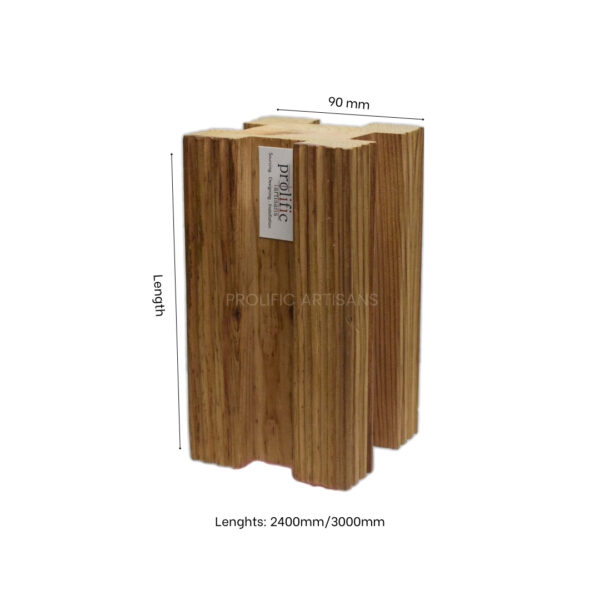wooden Post Cross view by Prolific Artisans Wooden Post For pergola ,Gazebo & wooden exterior